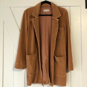 Madewell Texture & Thread velour blazer/cardigan